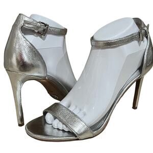 Michael Michael Kors Ankle Strap heels Silver size 9